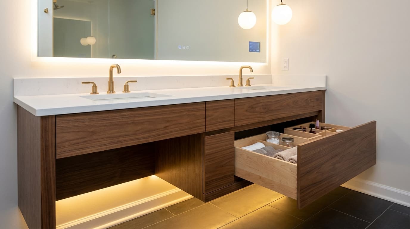 How to Choose a Bathroom Vanity: Single vs. Double, Floating vs. Freestanding, Storage and Height